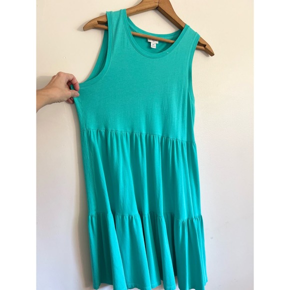 J CREW TIERED COTTON MAXI DRESS, X SMALL Teal - Picture 7 of 8